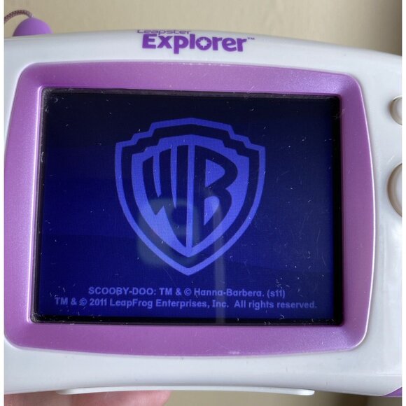 LeapFrog Leapster Explorer Learning Game Console System Purple HandHeld Tested - Picture 2 of 16